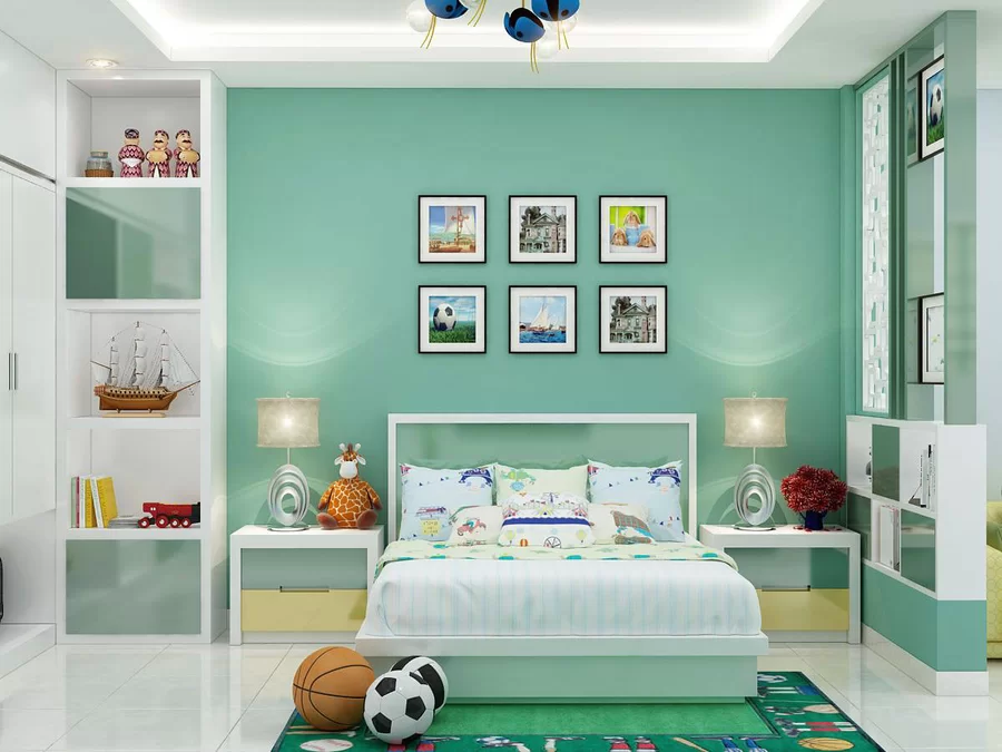 Màu sơn phòng ngủ đẹp cho con trai