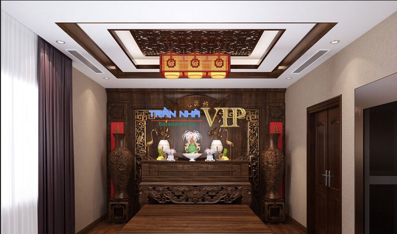 Mẫu Trần Thạch Cao Phòng Thờ Đẹp, Hợp Phong Thủy, Thịnh Hành Nhất 2022